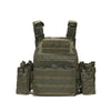 ELITETRIDENT® - Green Tactical Okali MOLLE Vest.