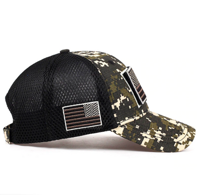 Camouflage American Flag Hat - SEALSGLOBAL