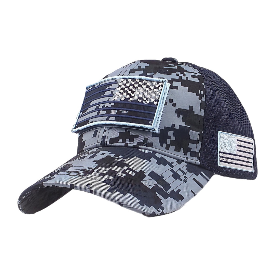 USA Flag Trucker Fit Hat - FROGMANGLOBAL