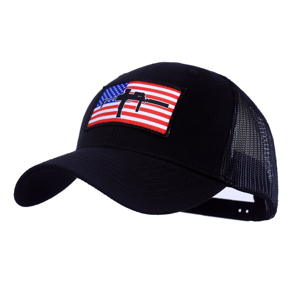 MP7 Flag Patch Trucker Har - SEALSGLOBAL